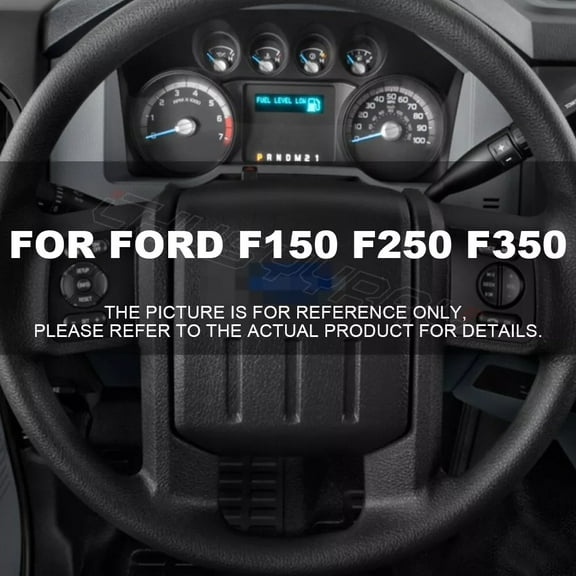 CHUSYYRAY 15" Steering Wheel Cover Genuine Leather for Ford F150 F250 F350 Super Duty