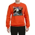 thumbnail image 2 of Wild Bobby, Born To Be Free Blad Eagle and American Flag Cars and Trucks Unisex Crewneck Graphic Sweatshirt, Orange, 3XL, 2 of 3