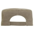 thumbnail image 3 of OTTO CAP Military Hat. Garment Washed Superior Cotton Twill Binding Trim Visor. 100% Cotton - Unstructured Soft Crown, Dark Khaki, 3 of 3