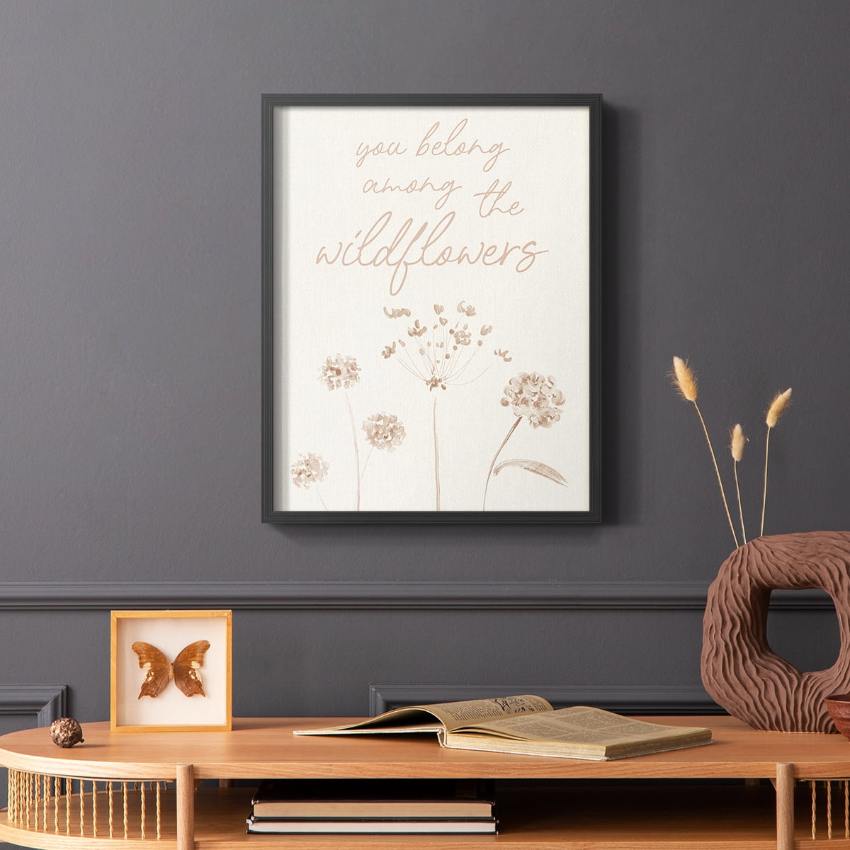 Wildflowers Framed Print - Solid Wood in Single Picture Frame Solid Wood 2 Framed Print