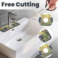thumbnail image 3 of Sikiie Flower Butterfly Skull Couple Splash Guard for Sink Faucet-1 PC Super Absorbent Fast Drying Mat Sink Gadgets-Splash Guard for Kitchen, Sink Mat, 3 of 7