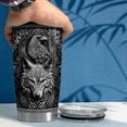 thumbnail image 5 of Viking Cup Tumbler 20oz Viking Gifts for Men Vikings Stainless Steel Insulated Tumblers Coffee Travel Drinking Mug Gift for Birthday Christmas, 5 of 7