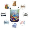thumbnail image 6 of Balery Spring Flower Seasonal Round Laundry Basket with Handles Waterproof Freestanding Laundry Hamper for Clothes Toys in the Dorm and Family-Medium, 6 of 8