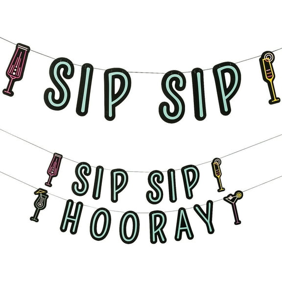 Cocktail Party Garland - Party Decor - 2 Pieces