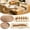 Caramel Color, variant on Boho Placemats 4/6/8 Set of Round Woven Placemat Macrame Style Bicolor Stitching Long Table Runner Farmhouse Rustic Natural Burlap Cotton for Kitchen Dining Table (6 Sets,Gray,12x72)