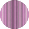 thumbnail image 1 of Ahgly Company Indoor Round Patterned Pastel Purple Pink Novelty Area Rugs, 6' Round, 1 of 6