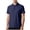 Dark Blue, variant on YUGYXL Business Shirts for Men Summer Ice Silk Short Sleeve Classic Golf Collared Shirt Breathable Workout Bowling Tops Light Blue XL
