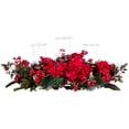 thumbnail image 2 of Candelabro navideño artificial con hortensias casi natural, 2 of 6
