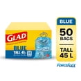 thumbnail image 1 of Glad Blue Recycling Bags - Tall 45 Litres - ForceFlex, Drawstring,, 1 of 5