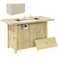 thumbnail image 1 of Outsunny 43" Propane Fire Pit Table with Waterproof Cover 50,000 BTU, 1 of 10