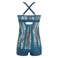 thumbnail image 5 of Women's Underwire Tankini Swimsuit - Twist V Neck Flowy Bathing Suit Top Only, No Bottom, 5 of 9