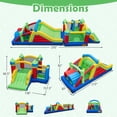 thumbnail image 3 of Gymax Inflatable Bounce Castle w/Jumping House Ocean Balls Dual Slides 750W Blower, 3 of 10