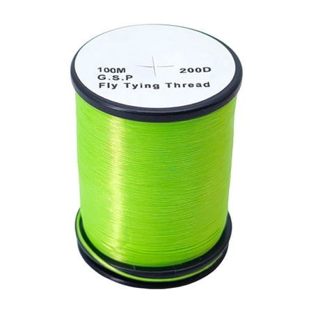 Silk GSP Fly Tying Thread Spool 100M for Dry Flies and Nymphs Green