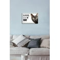 thumbnail image 4 of Black Cat Metal Tin Sign Pet Lovers Gift All Visitors Must Be Approved Cat Poster A House is Not A Home Funny Animal Wall Art Cat Signs for Birthday Housewarming Home Cafes Bars Sign 12x16 Inches, 4 of 6