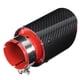 thumbnail image 4 of Punta de Escape ANGGREK Tubo de Escape Universal Rojo de Fibra de Carbono 2,5 pulgadas, 4 of 8