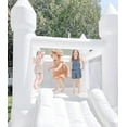 thumbnail image 6 of Adnoom Inflatable Bounce House for Kids 3~10, Bounce House with Slide, White Jumping Castle with 210D Ground Cloth, Bouncy House for Wedding, Party, Gift Decoration, Indoor & Outdoor, without Blower, 6 of 8