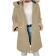 thumbnail image 1 of Chaqueta de plumón de color liso para mujer, de manga larga y longitud media, blusa para mujer, 1 of 3