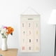 thumbnail image 5 of Organizador colgante de lona con 6 bolsillos - Espacio de almacenamiento para puertas de pared de 28x14 pulgadas para baño, cocina, armario - negro, blanco o gris, 5 of 6