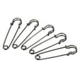 thumbnail image 1 of Uxcell Safety Pins 2.76 Inch Large Metal Sewing Pins Black 50Pcs, 1 of 5