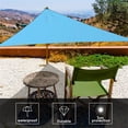 thumbnail image 2 of Outdoor Sun Shade Sail Canopy,UV Block Protection Triangle Shade Sail for Garden,Patio,Backyard,10' x 10' x 10',Blue, 2 of 9