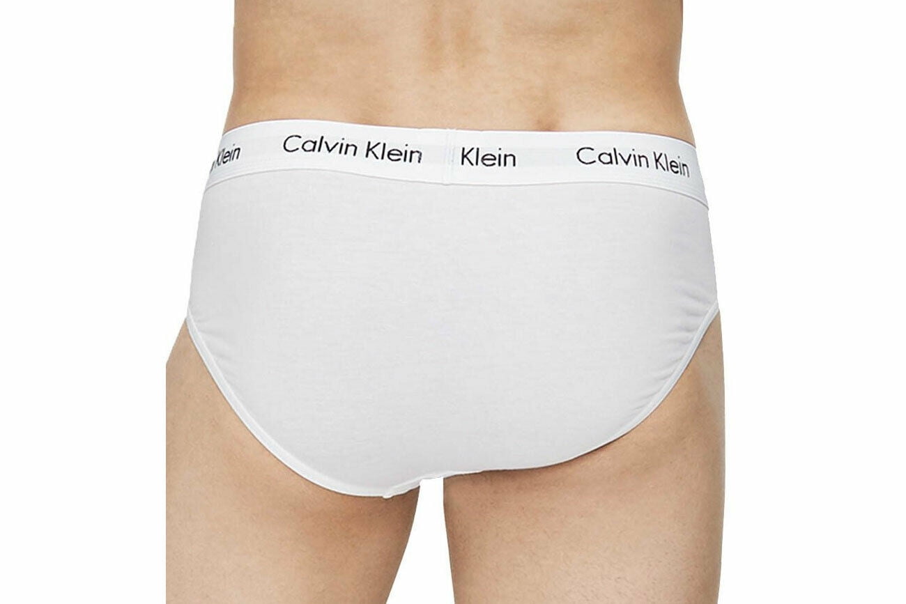 Buy Calvin Klein Underwear Men White Contrast Waistband Solid Hip Briefs -  NNNOW.com