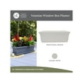 thumbnail image 4 of The HC Companies 18-Inch Venetian Window Planter Box with Drain Plug, White, 4 of 8