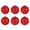 Red, variant on Christmas Ornament Ball, Red Shiny Finish, Shatterproof Plastic, UV Resistant, Holiday Christmas Tree Decoration, 6 Pack, 1.6 inch