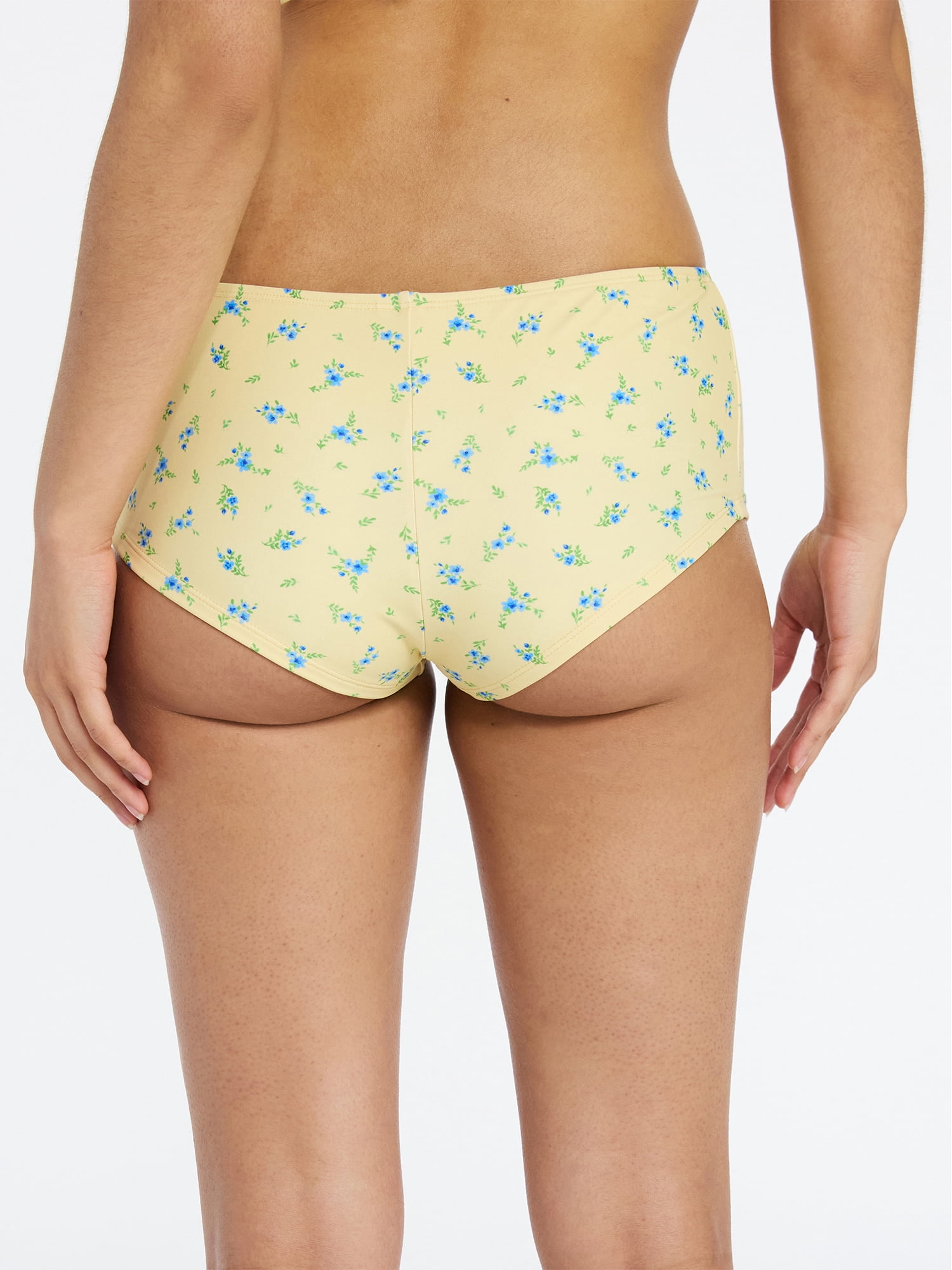 No Boundaries Boyshort Bikini Shorties, Women’s XXS-XXL