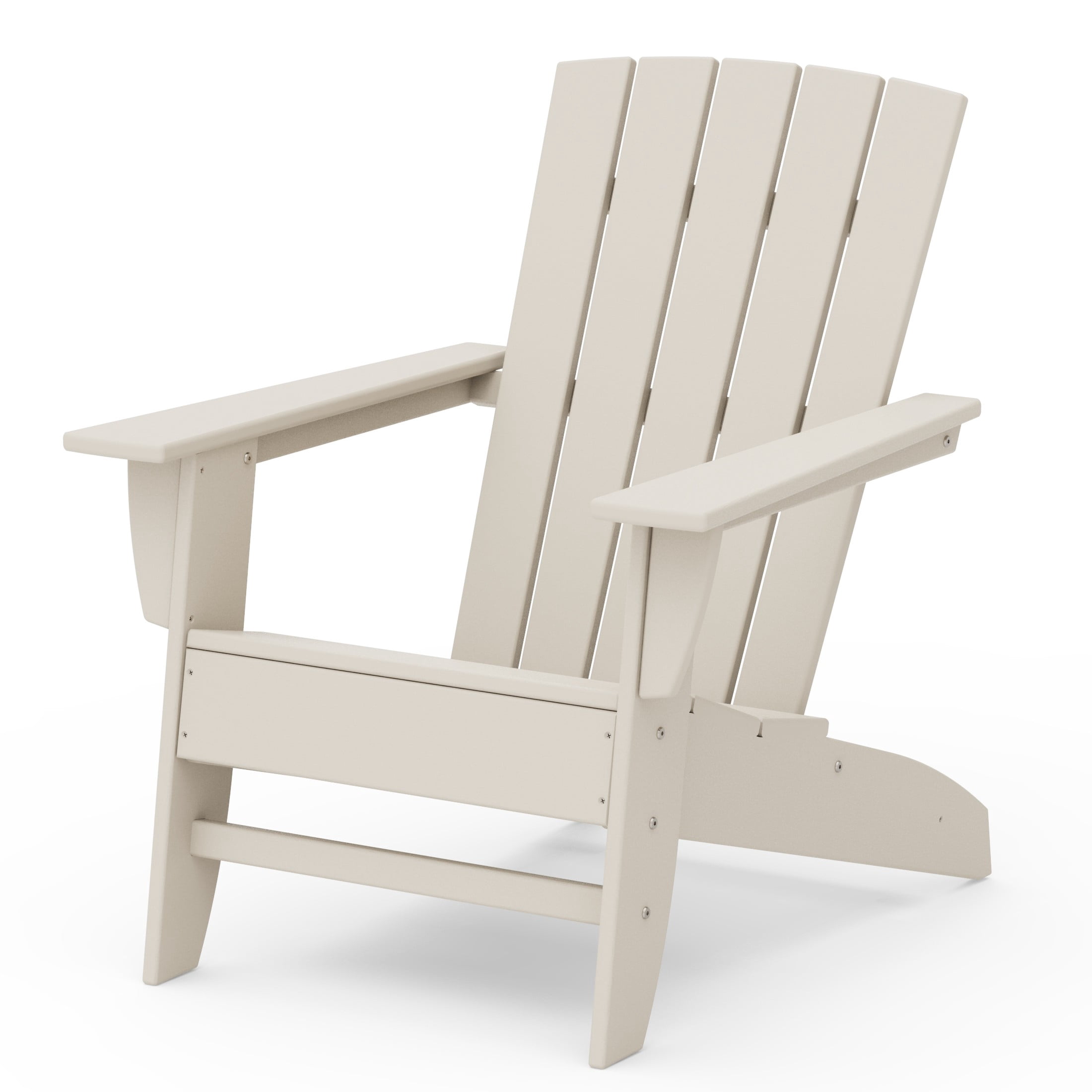 Better Homes & Gardens by POLYWOOD Southlake Outdoor Modern Adirondack Chair, All-Weather HDPE, Patio Seat, Sand