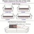 thumbnail image 3 of 1pc Stretch Sofa Cover with Anti-Slip Backing - Protects Couch Cushions from Pets, Kids, and Cats - Velvet Sectional Couch Cover (Pillow Case) - Pink & White Stripe, 3 of 4