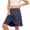 1-Navy13, variant on Wxolcjlv Big Girls School Uniform Skorts Solid Solor High Waisted Casual A Line Skirt