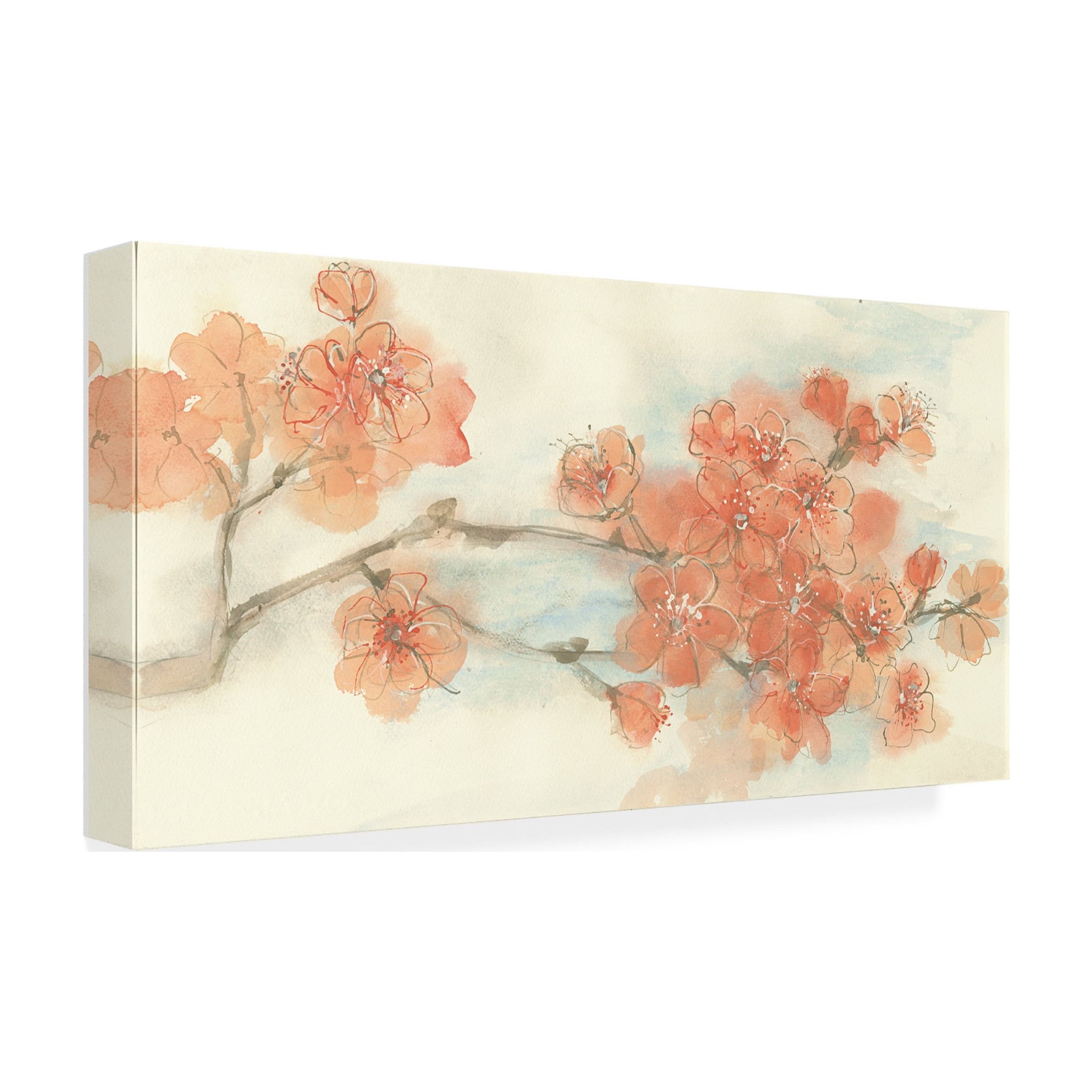 Trademark Fine Art 'Peach Blossom I Flipped' Canvas Art by Chris Paschke
