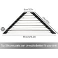 thumbnail image 6 of Triangle Dish Drying Rack Roll Up Dish Drying Rack Kitchen Dish Rack Stainless Steel Sink Drying Rack, Corner Sink Rack,Multipurpose Foldable Dish Drainer, Black(Triangle16.2''x9''), 6 of 9