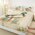 thumbnail image 3 of Feelyou Jungle Wildlife Duck Bed Sheets, Rustic Animal King Sheets, Teens Kids Boys Girls Sheet Set, Ultra Soft Bedroom Decor, 4pcs, 3 of 7