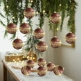 thumbnail image 3 of Deeceymbur Foam Christmas Balls Coffee Brown Glitter Ornaments Shatterproof Hanging Decor for Xmas Tree Holiday Decoration, 3 of 6