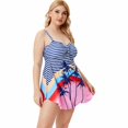 thumbnail image 2 of HAWEE Maillots de Bain Tankini pour Femme Grande Taille avec Boyshort Réglable, 5XL, 2 of 6