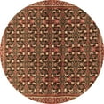 thumbnail image 1 of Ahgly Company Indoor Round Persian Brown Traditional Area Rugs, 5' Round, 1 of 4