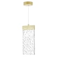 thumbnail image 6 of Pemberly Row Modern / Contemporary Metal LED Pendant in Gold Leaf, 6 of 7