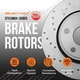thumbnail image 6 of MAX Advanced Brakes - Rear Brake Kit For 2015-2020 Ford F150 (EPB), 2018-2021 Expedition| Carbon Ceramic Brake Pad and Rotor Kit| Geomet Coated Cross-Drilled Brake Rotors, 6 of 9