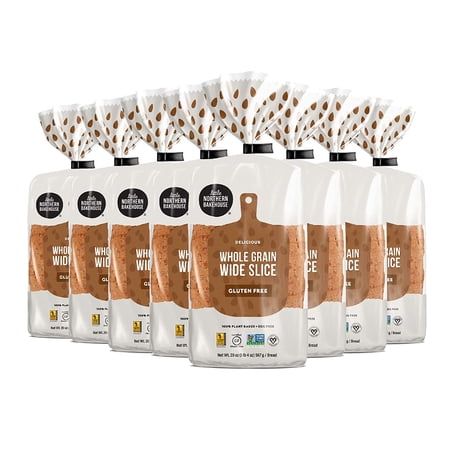 de Sliced White Gluten Bread, Vegan Bread, Non-GMO and Allergy-Friendly, Gluten Food, Meals, - de Sliced Whole Grain (8 pack, 20. oz each)
