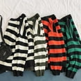 thumbnail image 5 of Toimothcn Leisure Sweater For Men Oversized Casual Striped Pullover Knitted Sweaters Loose Fit Warm Thickened Fleeced Lightweight Knitwear Comfy Men's Clothes, 5 of 5