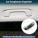 thumbnail image 3 of Estuche para gafas de sol de automóvil Unique Bargains para Peugeot 308 2014-2024, soporte para gafas de sol, caja de almacenamiento, plástico ABS, blanco, 1 juego, 3 of 7