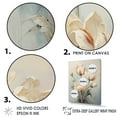 thumbnail image 3 of Designart "Beige Tulips in Minimalist Style" Tulips Wall Art Living Room, 3 of 7
