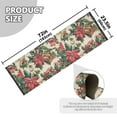 thumbnail image 5 of Yayeee Runner Rug for Bedroom 2'x6' Machine Washable Hallway Non Slip Mat, Red Christmas Poinsettia, 5 of 8