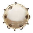 thumbnail image 4 of Tambourine 8 Inch Tambourine Handbell Hand Drum with Double Row Jingles Percussion Instrument for Children Adults, 4 of 5