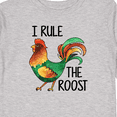thumbnail image 4 of Inktastic Farmer I Rule The Roost Rooster Boys or Girls Long Sleeve Toddler T-Shirt, 4 of 5