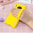 thumbnail image 5 of Case for Huawei P20 Pro, Rhinestone Painting Cloth Embossed Stylish Soft TPU Frame Glitter Thin Multicolor Soft Holder Stand Wrist Strap Full Protection Bumper,by IBAOLE -Purple R-Yellow Huawei Mate30, 5 of 5
