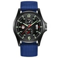 thumbnail image 1 of Reloj de cuarzo para hombre, relojes para hombre, relojes militares de nailon con fecha, relojes de pulsera analógicos de cuarzo para hombre, reloj para hombre, 1 of 3
