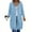 Light Blue, variant on Long Hoodies for Women, Zipper Fashion Long Sweatshirts with Pocket, Oversized Fleece Casual Fall Jackets