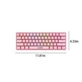 thumbnail image 3 of EIGTHTAILRGB Backlit Wired Gaming Keyboard  Pink, 3 of 5